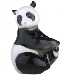 Panda Bear Bamboo Lomonosov Porcelain Figurine | Lomonosov Russia - Fa